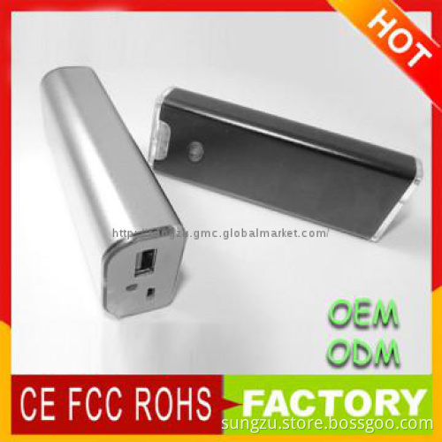 5200mah portable handphone charger with led torch power bank